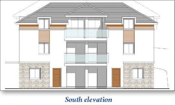 Lot: 99 - HOUSE WITH SEA VIEWS WITH CONSENT FOR DEMOLITION AND CONSTRUCTION OF SIX TWO-BEDROOM APARTMENTS - North elevation